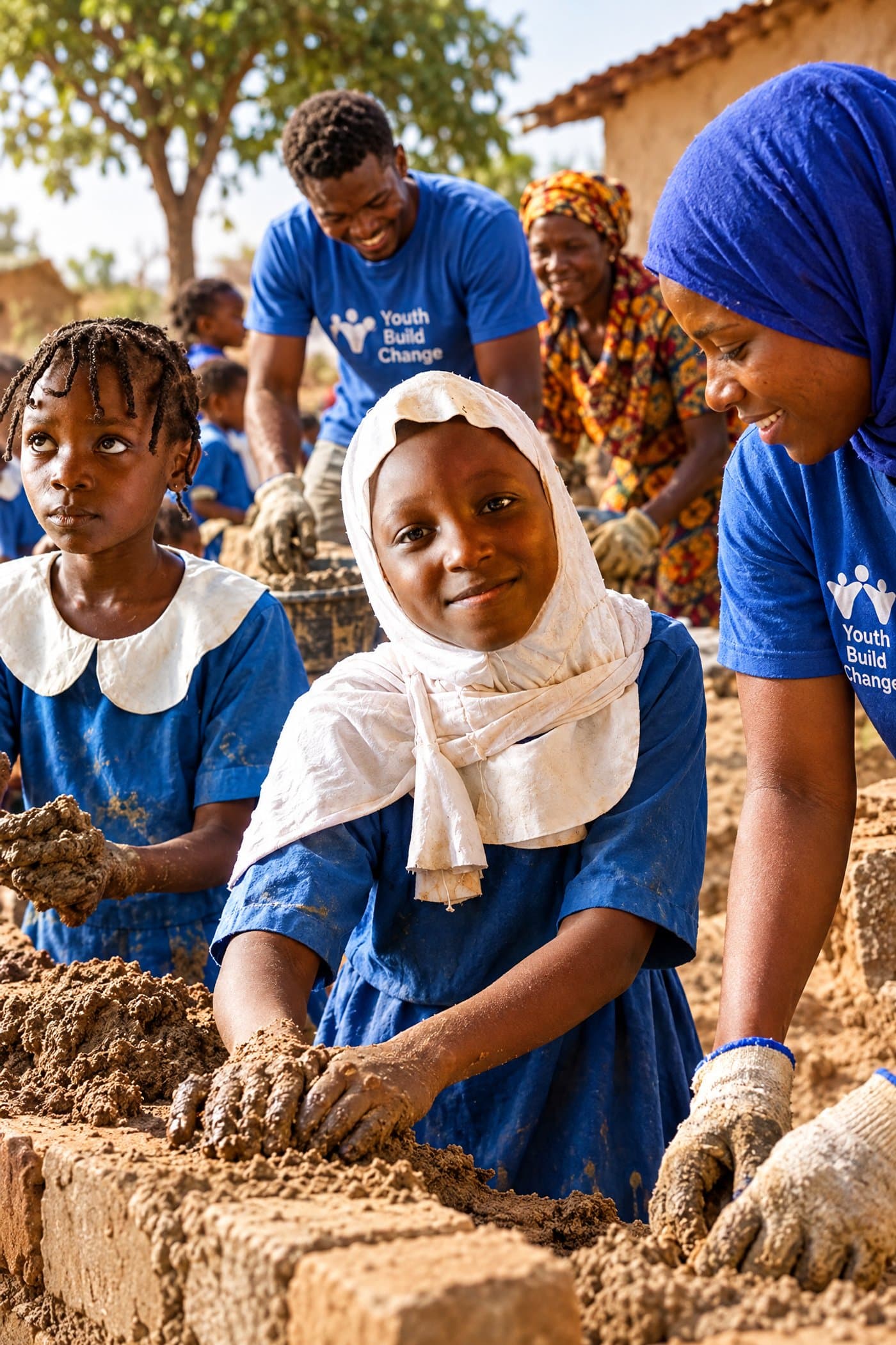 Cimentar Futuro community members and students in Ibadan