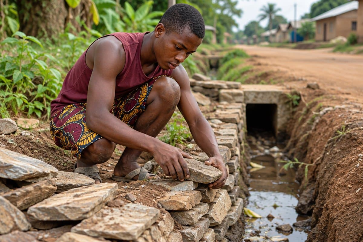 Reinforcing the road against the rains
