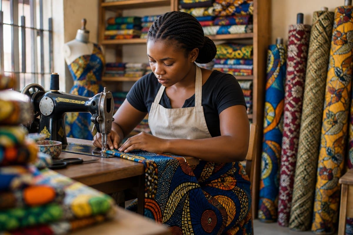 Running her own tailoring shop
