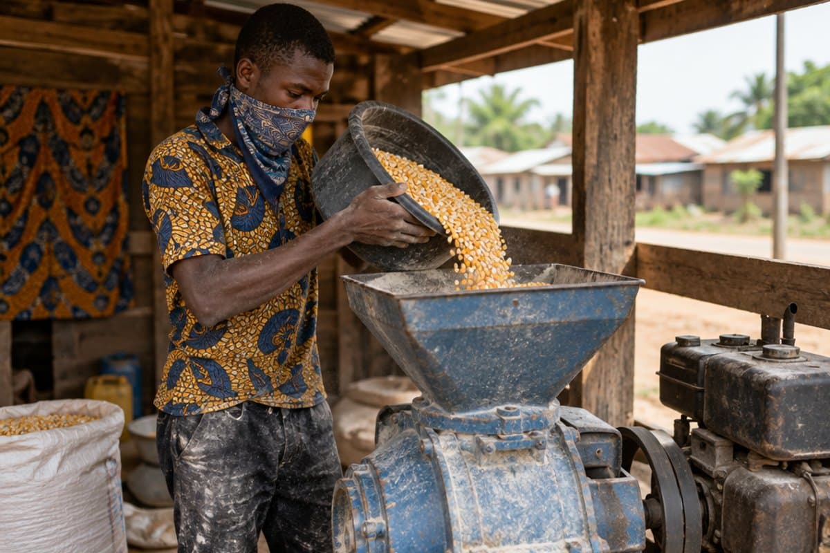 Running a community grinding mill