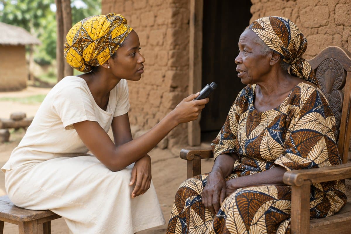 Gathering wisdom from a village elder