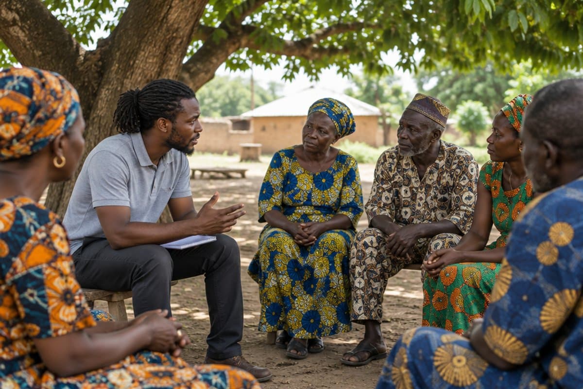 Facilitating conversation beneath the trees