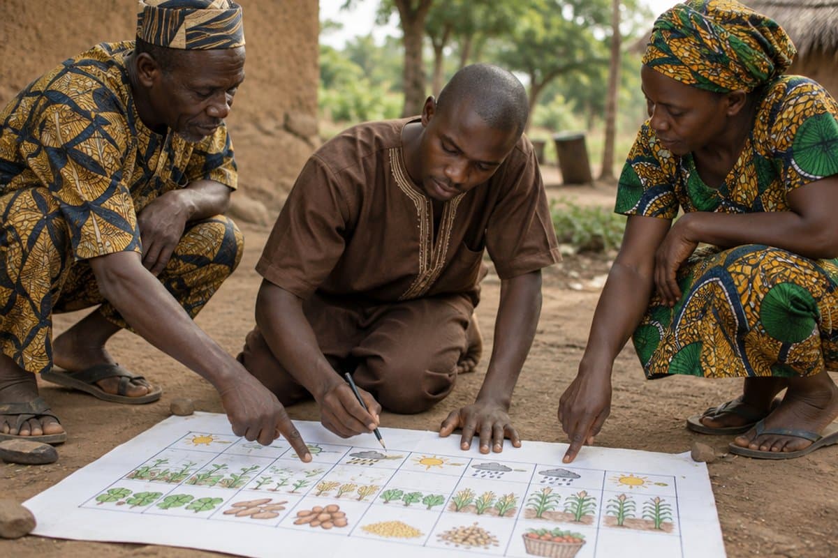 Mapping the farming seasons together